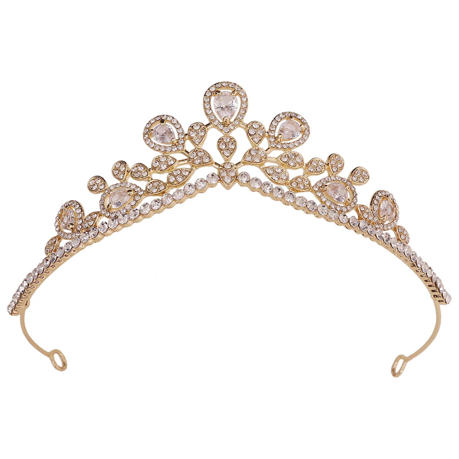 

Bridal Crown Queen Headband Women Hair Accessories Zircon Tiara for Birthday Party Adult Ceremony new