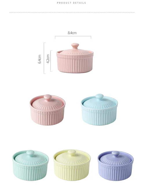 New Small Ceramic Cooking Pots With Lid Home Used Steamed Egg Stew Soup Pot  Cheap Oven