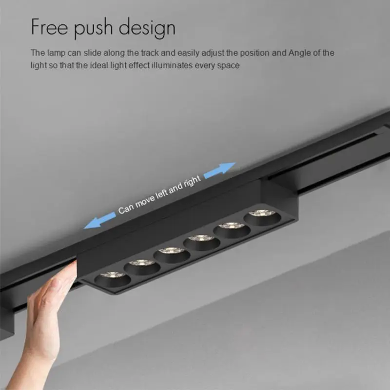 ST1 Series White Black Surface Ultra Thin Slim Magnetic Track Lamp Cell Light High Hardness Modern Flexible Fixture Living Home 5