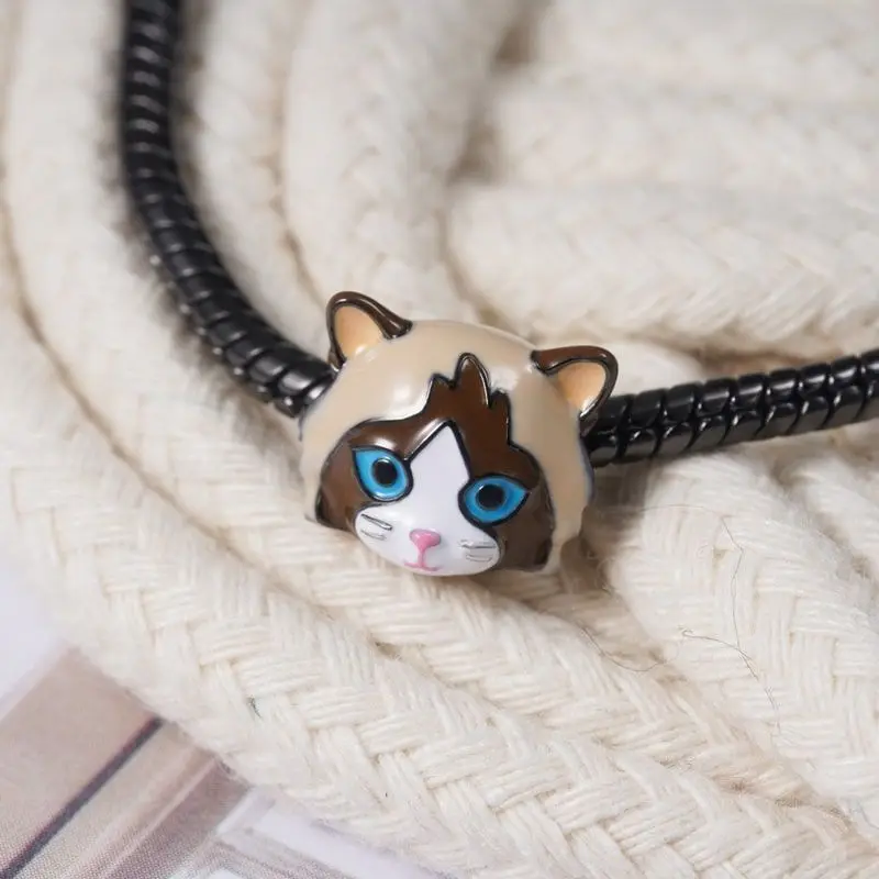Fine 925 Silver Fit Original Bracelet Europe Cute Cartoon Doll Series Dangle Charm Beads Necklace Pendant Diy Women Jewelry Gift 4