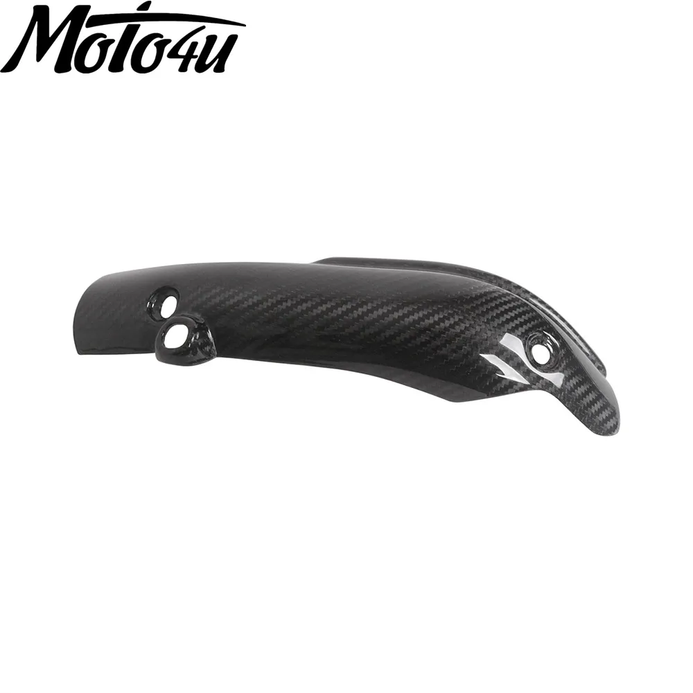 Carbon Fiber Motorcycle Exhaust Cover For YAMAHA R1 2009 2010 2011 2012 2013 2014