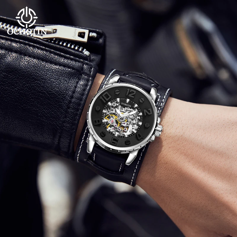 OCHSTINMasterpiece craftsman series new 2024 personality trend skeleton mechanical movement anti-watch men's mechanical watches