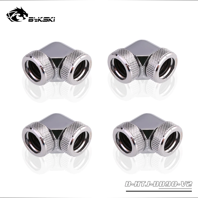 Acessório de 90 Graus 4-bykski para Uso em Tubo Rígido de Od14 mm para Compressão Manual Encaixe de Cobre Dupla Interface Od14 mm - Imagem 6