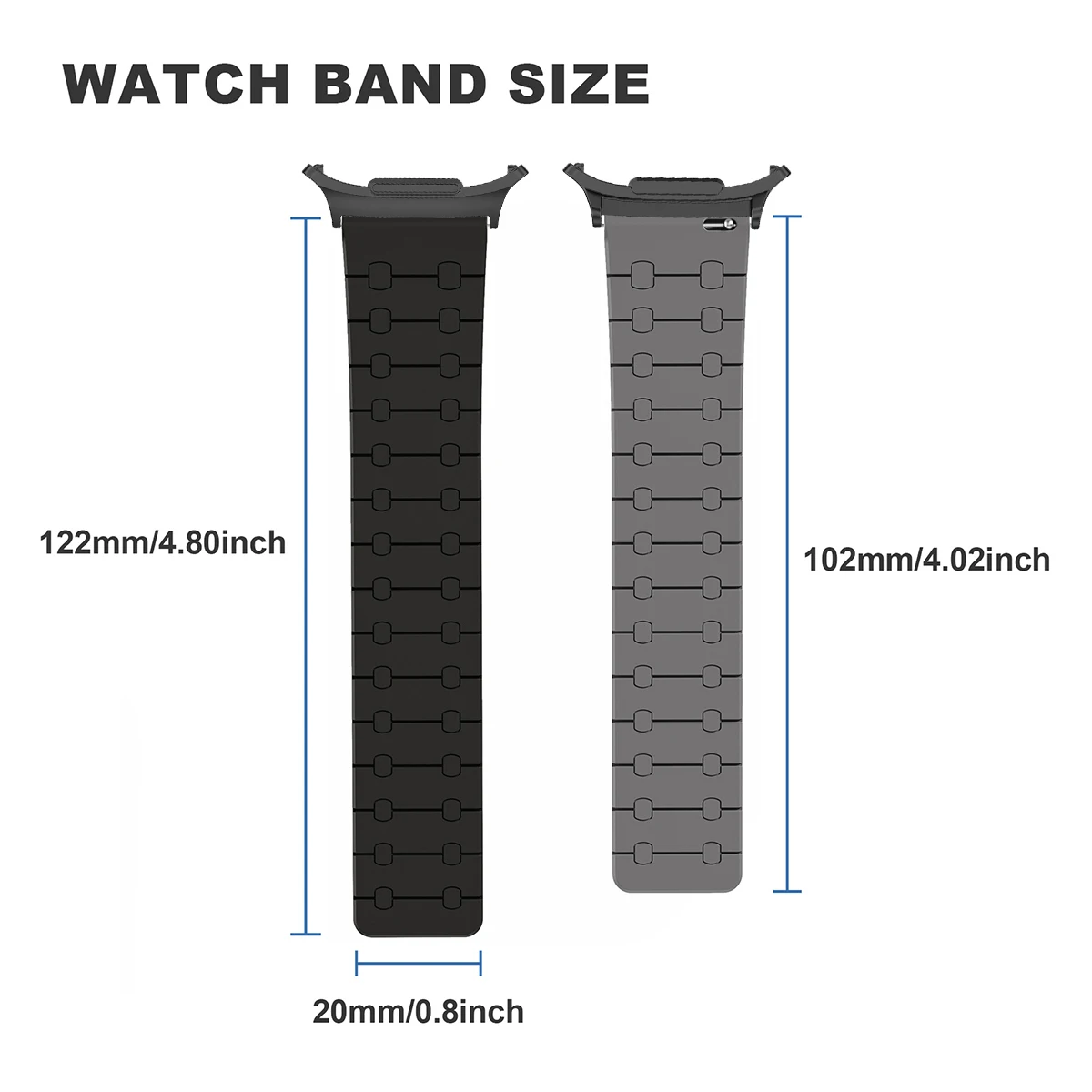 Magnetic Silicone Sport Watch Band – Versatile and Stylish Strap Bracelet