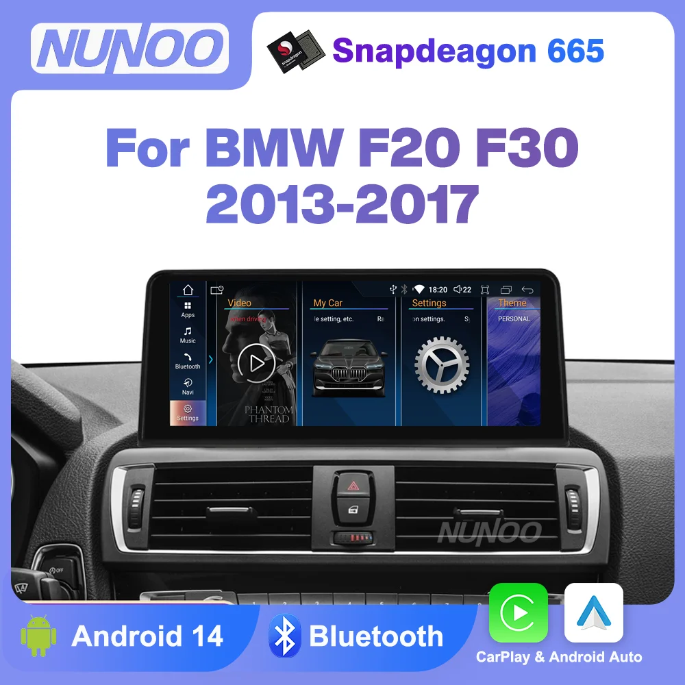 

Wireless Carplay Android Auto For BMW 1 2 3 4 Series F20 F21 F22 F30 F31 F32 F33 F34 F36 Car Multimedia Player Display Screen