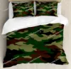 Grey Camo Comforter Bedding Set Full Size, Camouflage Army Design Bedding Collections for Kid Boy, Soft All-Season Bed Set 2