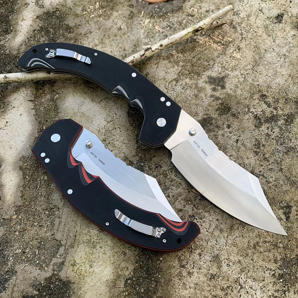 Description Picture 6 of itemNew Large MAYHEM Cold Folding Tactical Knife AUS10 Steel Blade Outdoor Survival Military Hunting Multipurpose Knives EDC Tools