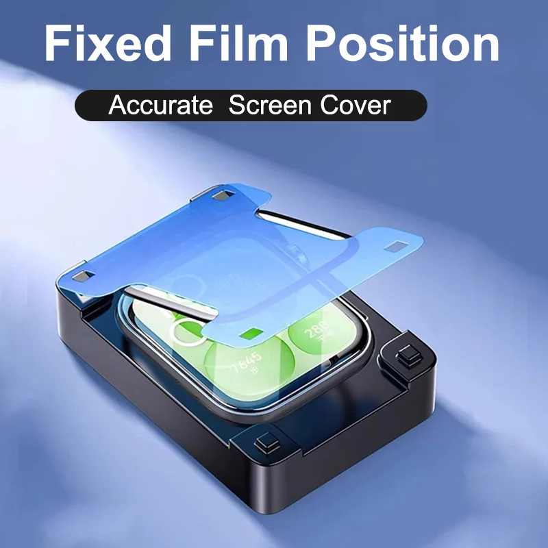 화웨이 워치 핏 3 용 소프트 스크린 보호대, 빠른 설치 도구 포함, 보호 유리 섬유 풀 커버 HD 필름, 화웨이 액세서리