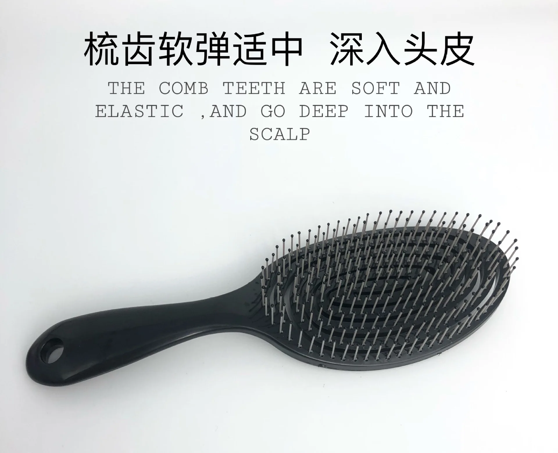 Description Picture 5 of itemSdotter Relaxing Elastic Massage Comb Portable Hair Brush Massage Brush  Brushes Head Combs Scalp Massage Brush Wet And Wavy Bun