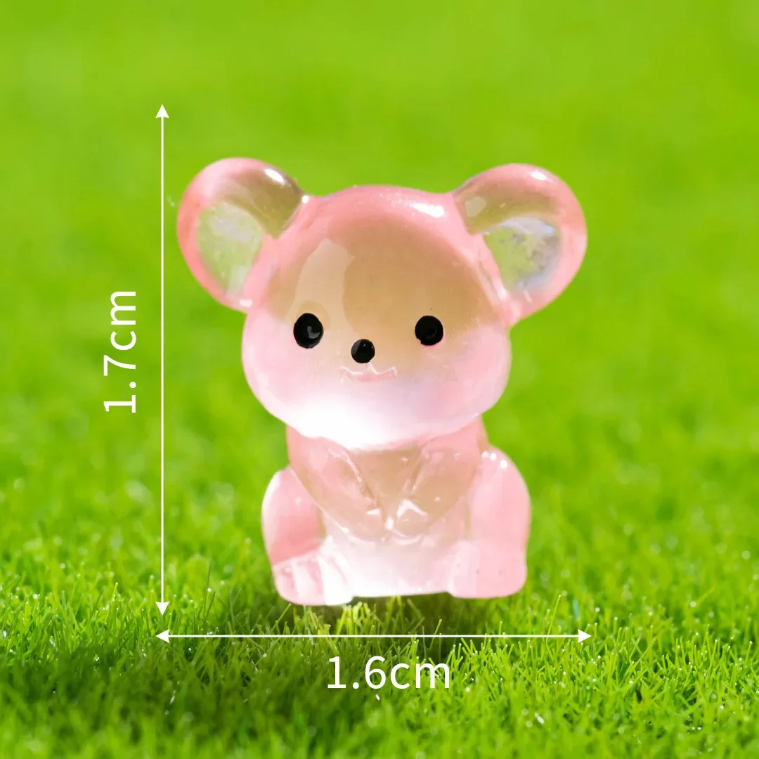 Resin Ornaments Miniature Figurines 12/24/48pcs Luminous Zodiac Dolls Desktop Car Decorations