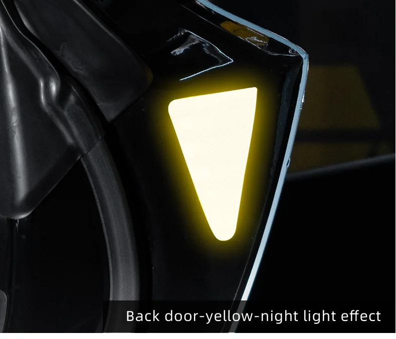 For Tesla Model Y/3 2025 2024-2018 Car door warning sticker Night reflective sti