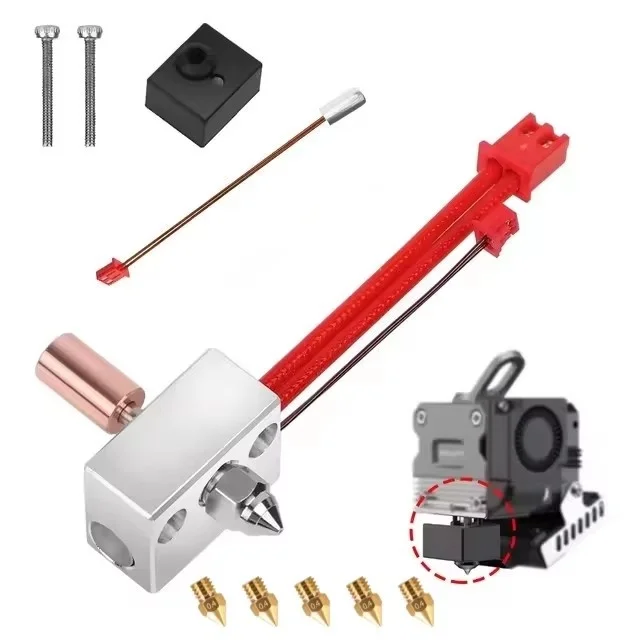 CREALITY Alto 300 ℃ /tándar 260 ℃ Kit De Bloque Calefactor Temperature Pro Para Improra Ender-3 S1 CR-10 Smart Pro Con Extrusora Sprite - AliExprs 7