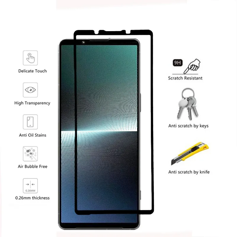 3-Pack Premium Tempered Glass Screen Protectors - Front Glass Film, 9H Hardness