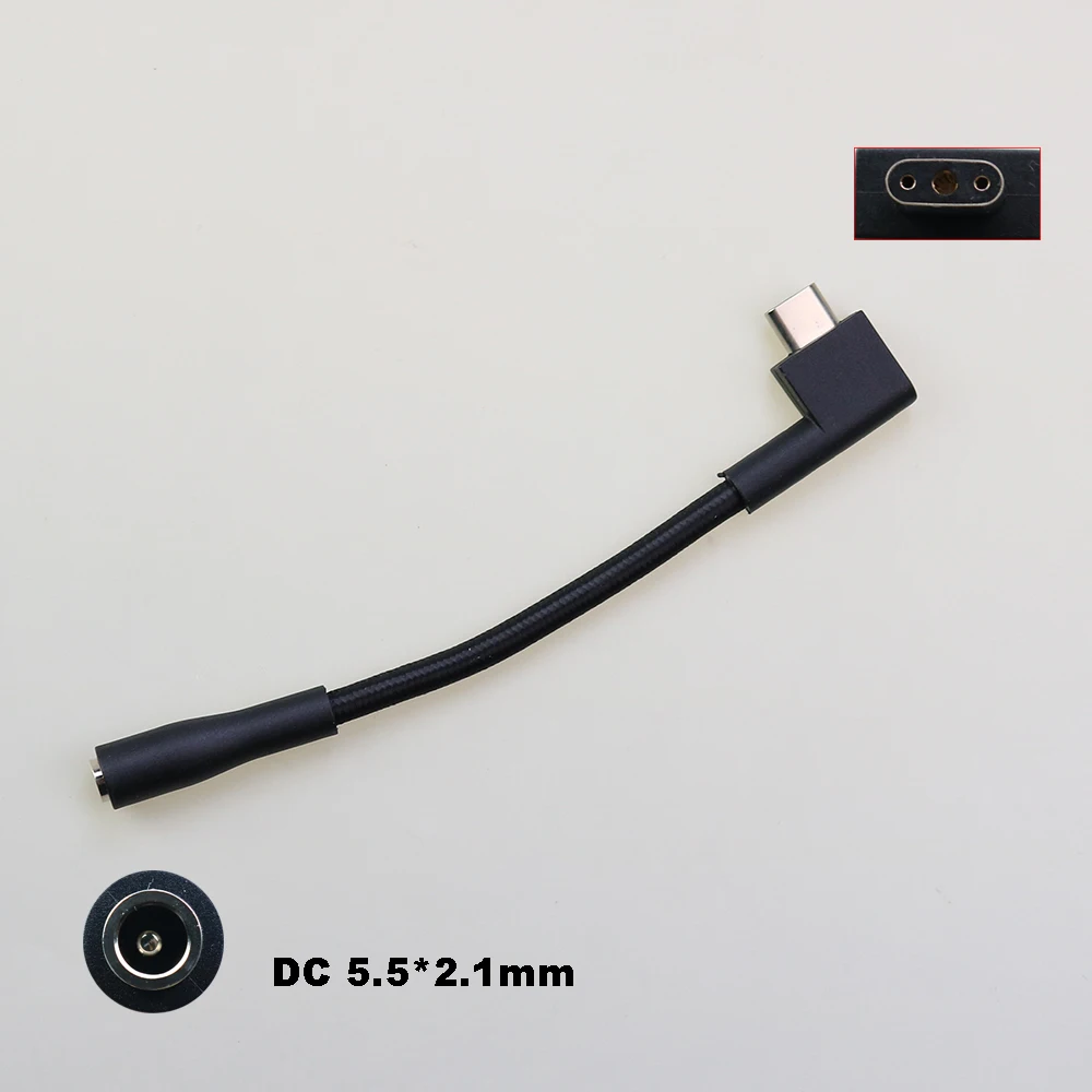 

1PCS DC 5.5*2.1mm Female to 3pin Plug Adapter Converter Laptop Charging Cable for Razer Blade Pro 15 17 RC30-024801