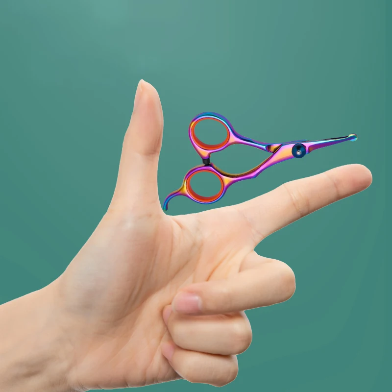 Dog grooming scissors Pet hair scissors animal cutting feet ear eye hair trimming grooming stainless steel dog scissors pets shears