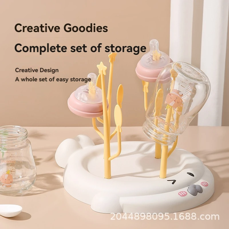 Ocean-Themed Draining Rack Cup Holder Plastic Cup Rack Kitchen Tea Stand Bottle Rack Jewelry Display bottle drying rack baby bottle drying rack feeding bottle drying rack baby bottle holder