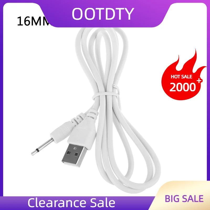 15/16/17/19mm USB Jack Plug Aux DC2.5mm Cable USB DC 2.5mm Charging Line