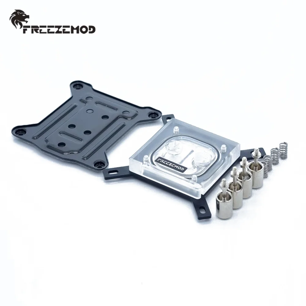Zemod-bloco Refrigerador de Água para Intel Cpu Transperant Spray Liquid 5v 3pin Rgb Aura 115x 2011 775 1366 2066 2011 - Imagem 6