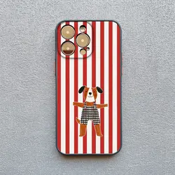 Charming Green & White Plaid Animal Phone Case for iPhone X or XS (Black DWYS 5)