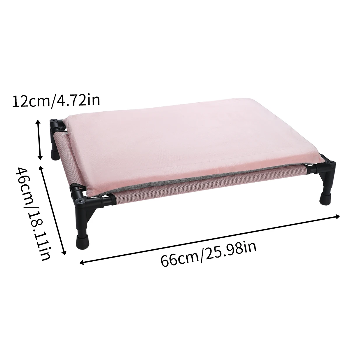 Portable luxury chew proof elevated aluminum dog bed frame elevated cooling pet dog cot bed