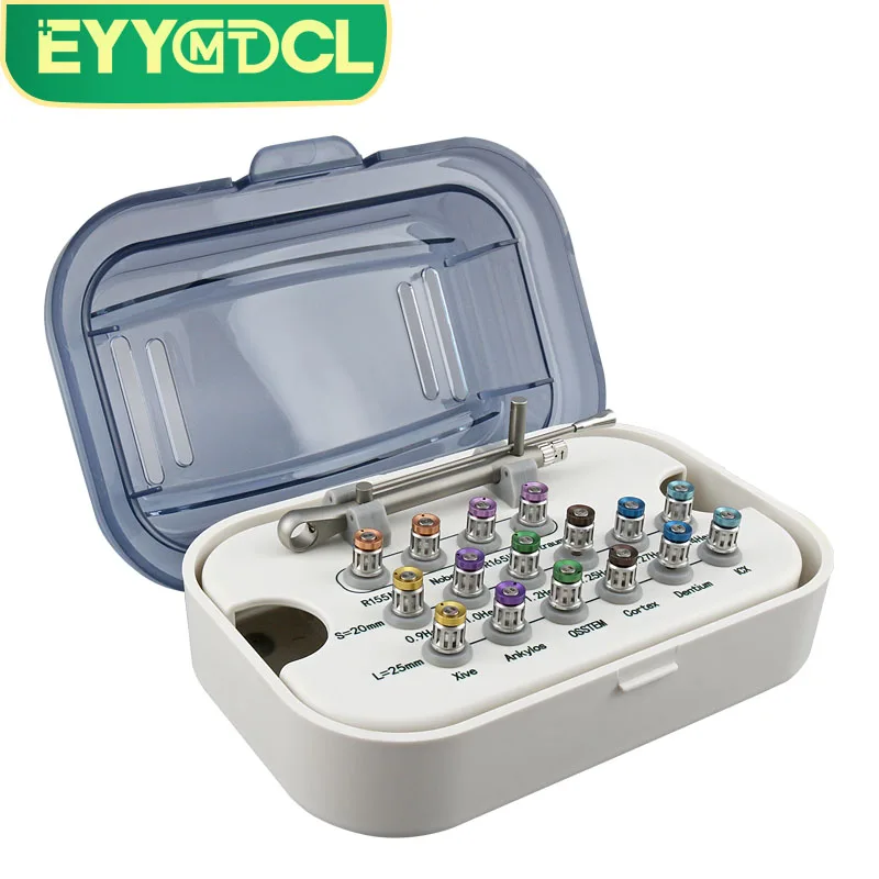 치과 재료 치과 임플란트 토크 렌치 스크루 드라이버 도구 10-70NCM Endodontics 올인원 심기 16 PCS 임상