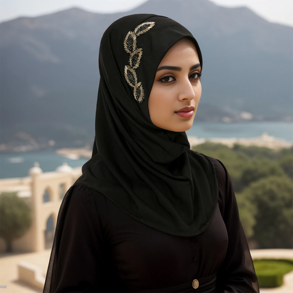 

New Muslim Instant Hijab With Rhinestone Beads Underscarf Inner Hijab Cap Women Islam Turban Headband Scarves Ramadan Headscarf