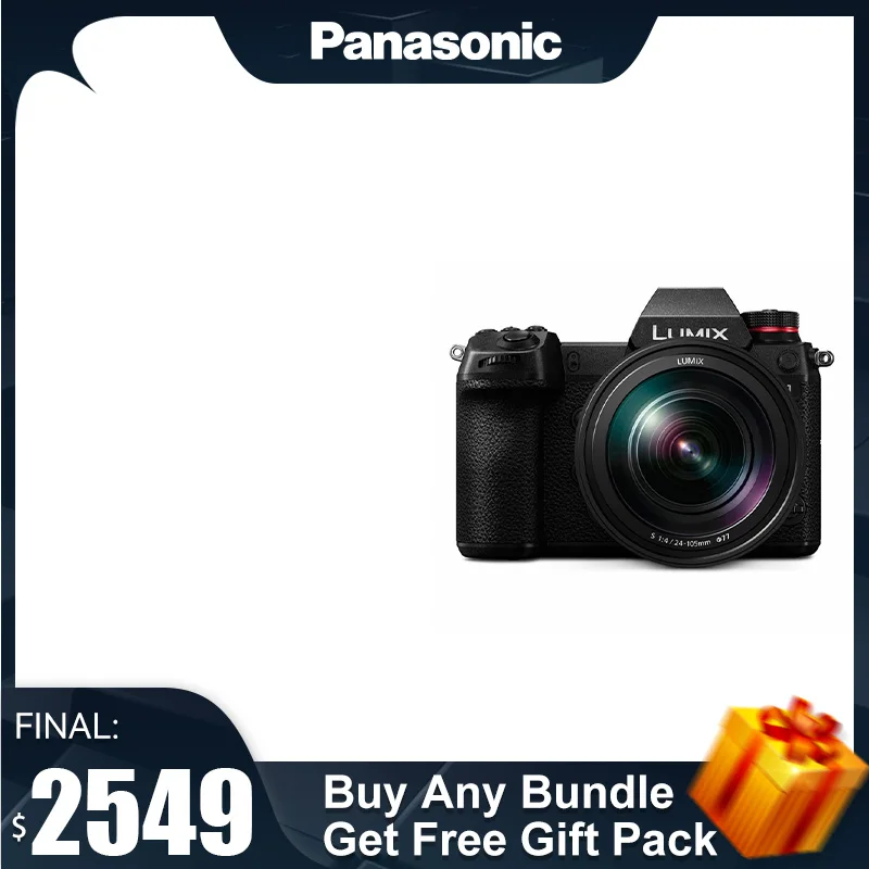 

Panasonic LUMIX DC-S1 Full Frame Mirrorless Digital Compact Camera 24.2MP 4K Video 5 Axis Anti Shake Professional Photography