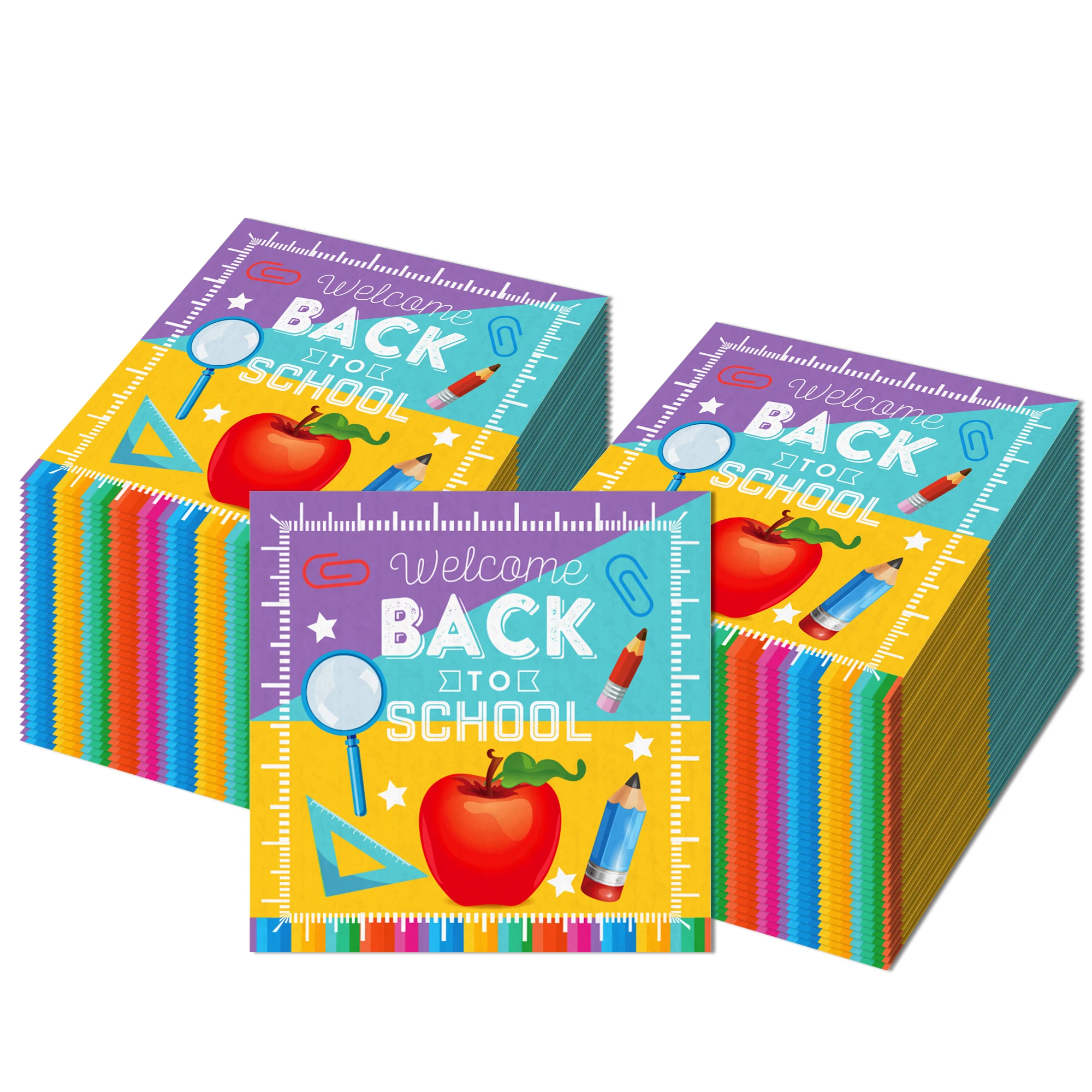 20pcs Back To School Napkins Dinner Paper Hand Towels Guest Napkins Tissues Dining Room Decor For School Party