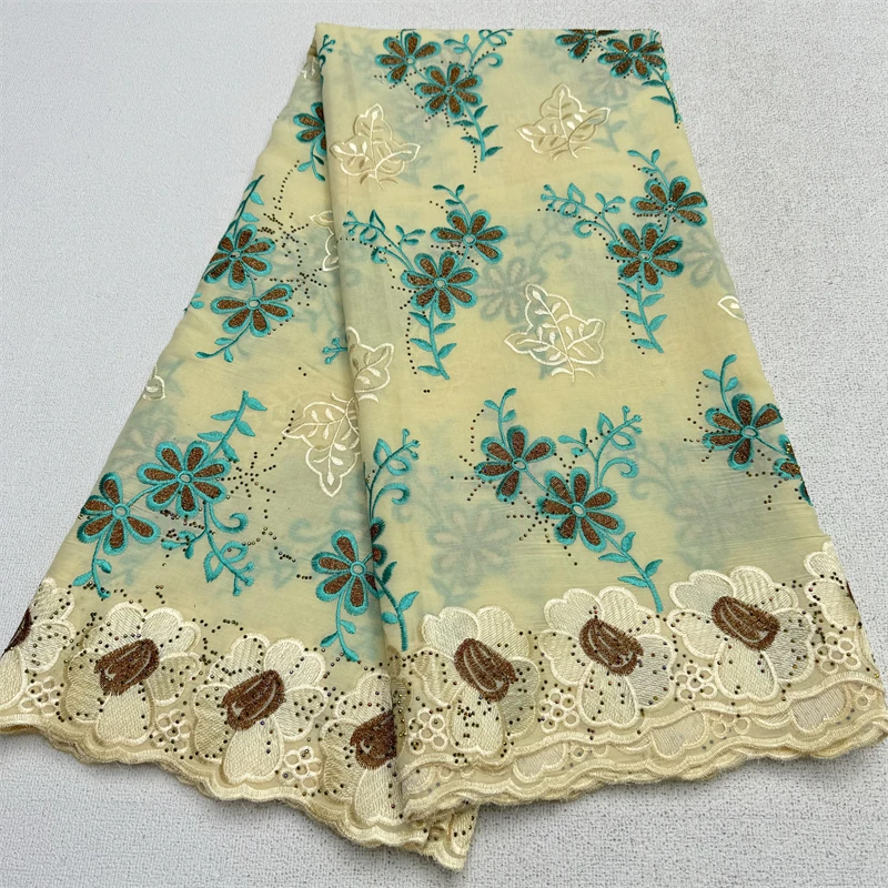 Swiss Voile Lace in Switzerland Lafaya Tissu Dubai Cristal Robe Dentelle African Dresses for Women Nigerian Lace Sewing Material