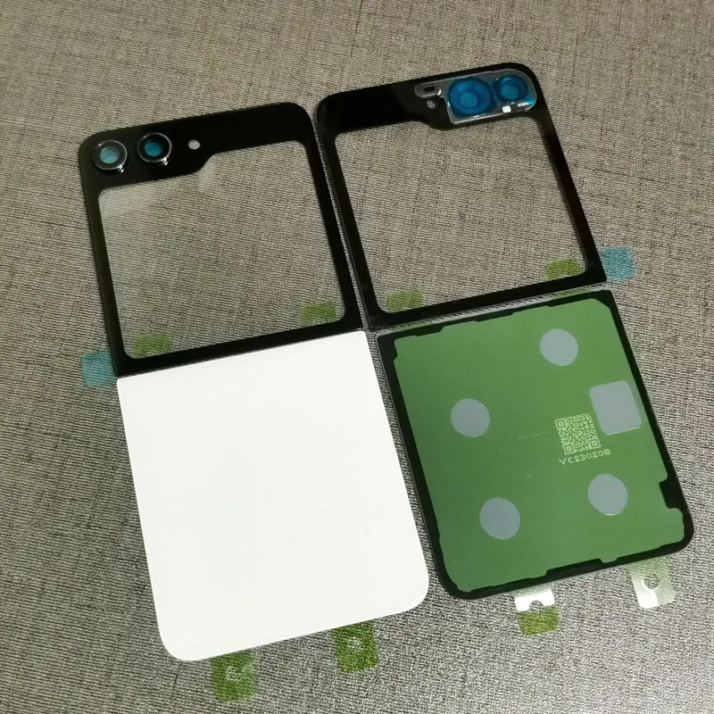 Glas Panel Für Samsung Galaxy Z Flip 5 Flip 5 F731B Zurück Batterie Abdeckung Tür Hinten Gehäuse Abdeckung Ersatz Fall mit Kamera Objektiv – Detail 14
