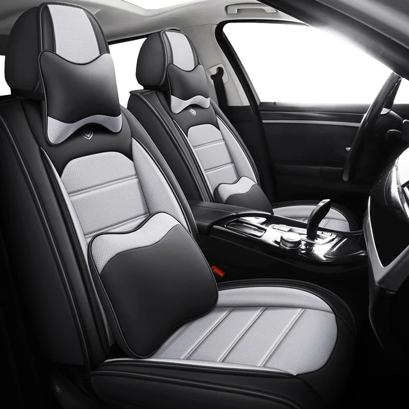 LeatherCarseatcover5seatsforToyotaAygoAvensisT25T27Corolla