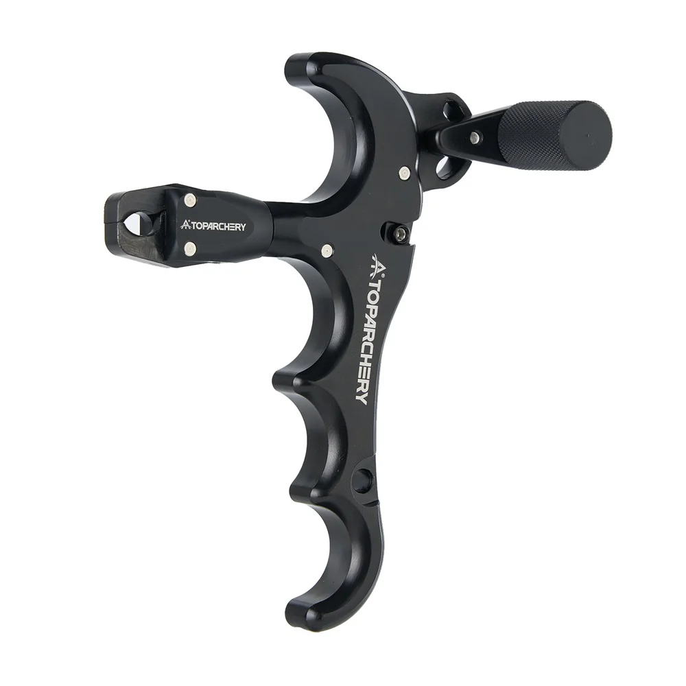 Toparchery Compound Bow Aid Releaser und D-Loop-Seil, verstellbar, um 360° drehbar ° Daumenentlastungsbogen Aluminiumlegierung Bogenschießen-Entlastungshilfe – Detail 17