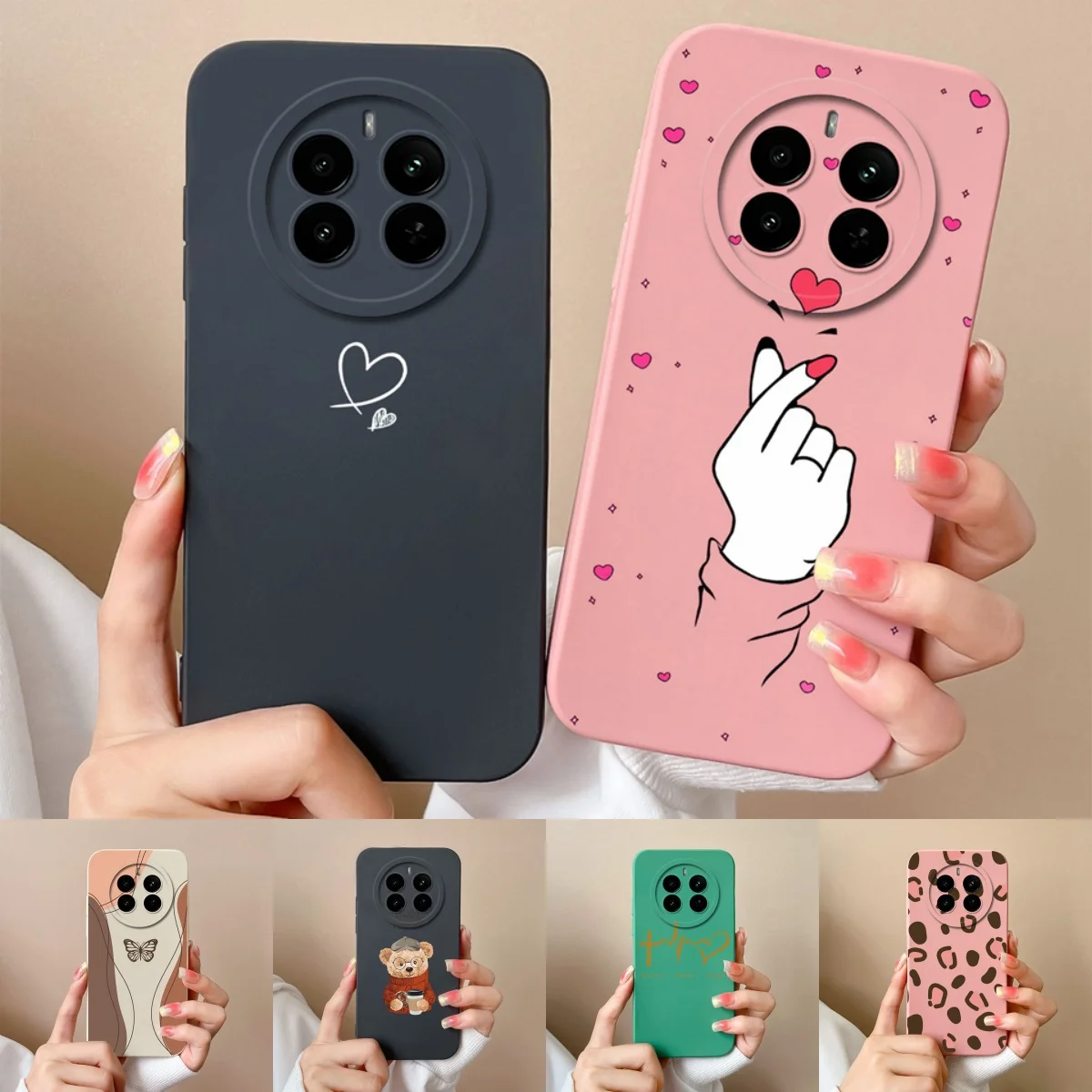 Love Heart Gesture Shockproof Anti-Fingerprint Phone Case