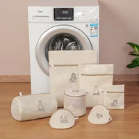 7 Sizes Laundry Bag For Bra Underwear Shirt Clothes Special Machine Wash Mesh Net Bag Set Outdoor Polyester Package Storage Bags 1