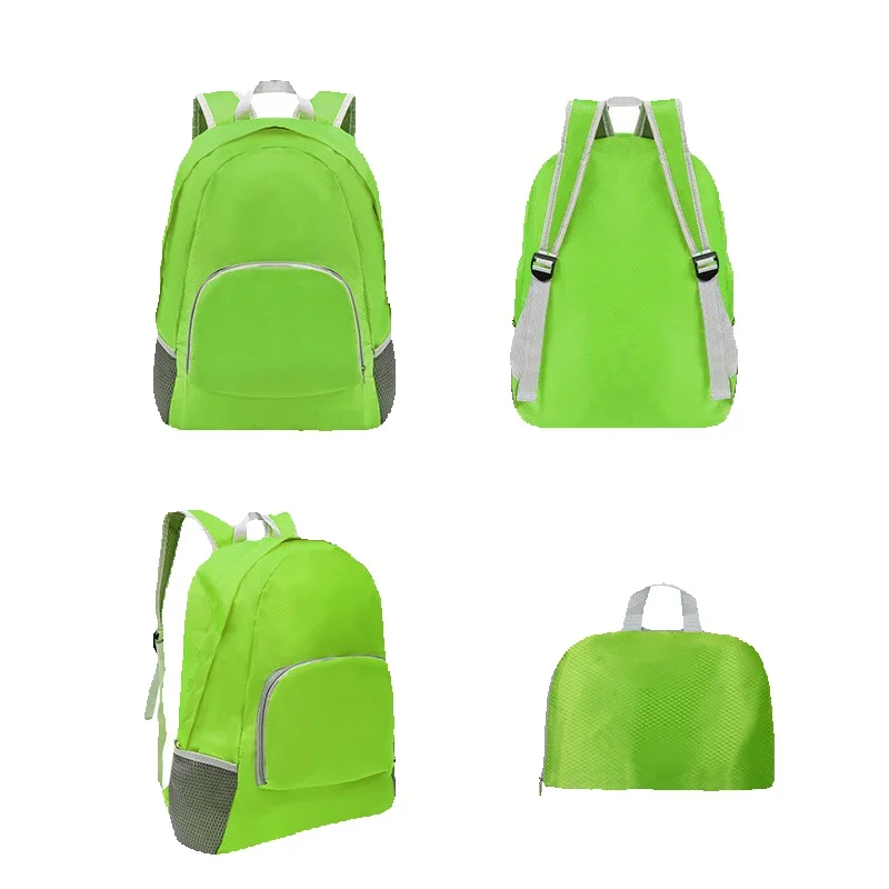 2025s Diamond Pattern Foldable Customizable Outdoor Sports Travel Ultra-light Casual Backpack Advertising Gift_voghion.com