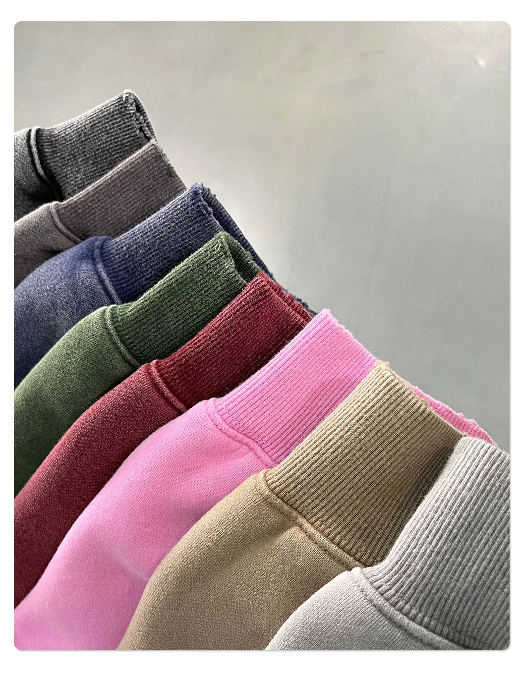 Custom LOGO men's new short BOXY version 370G heavy fleece worn old hooded sweater scimitar wide leg trousers couple suit