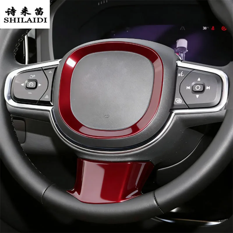 Adesivo in pelle scamosciata ABS per rivestimento auto, per Volvo S90 XC60 XC90 V90 V60 S60 2018-2025, cornice volante e copertura console centrale - immagine 6
