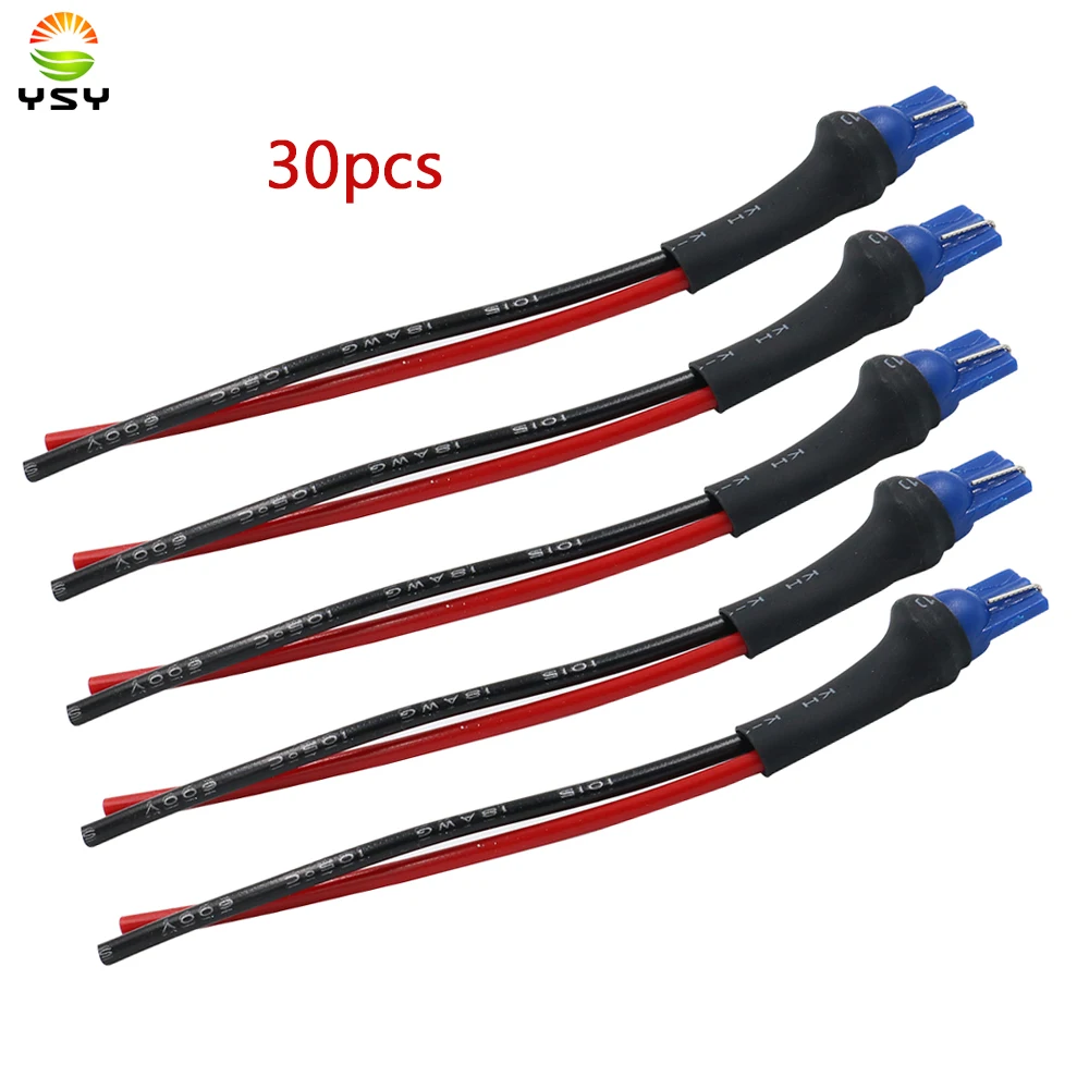 

YSY 30 шт. T10 W5W Автомобильная фара в сборе, штепсельная вилка, адаптер, фоторазъем T10, держатели гнезда, штепсельная вилка r30