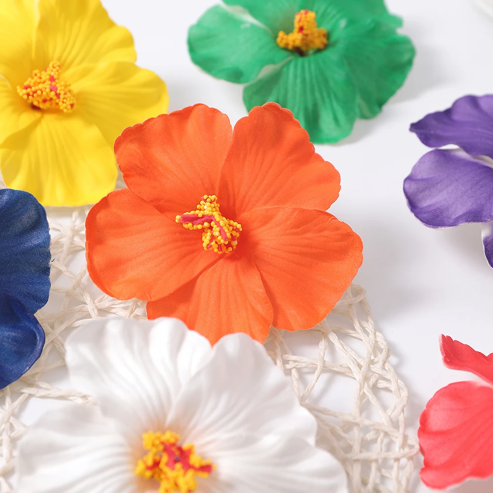 5/10 Stücke Künstliche Blumen 9,5 CM Schaum Gefälschte Blume für Wohnkultur Hochzeit Dekoration Sommer Strand Mädchen Haar geschenk Girlande Ornament – Detail 7
