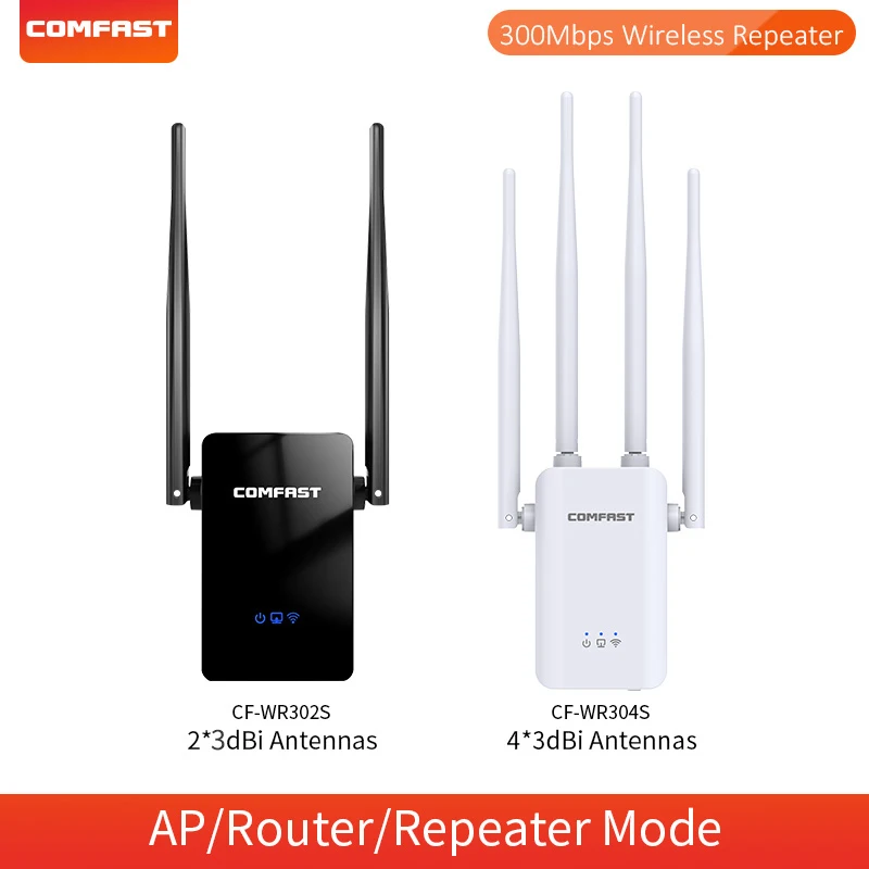 Repetidor WiFi inalámbrico, extensor de 300Mbps, amplificador, enrutador  802.11N, WPS, largo alcance, luz de 7 Estados, para PC - AliExpress