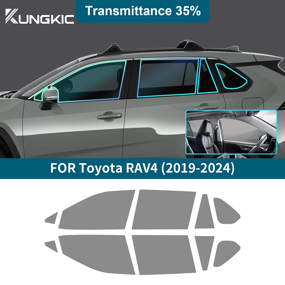 image.title Autofenster-Sichtschutz-Tönungsfolie für Toyota RAV       202, Auto-TPU-Vorgeschnittener Aufkleber für RAV  - AliExpress
