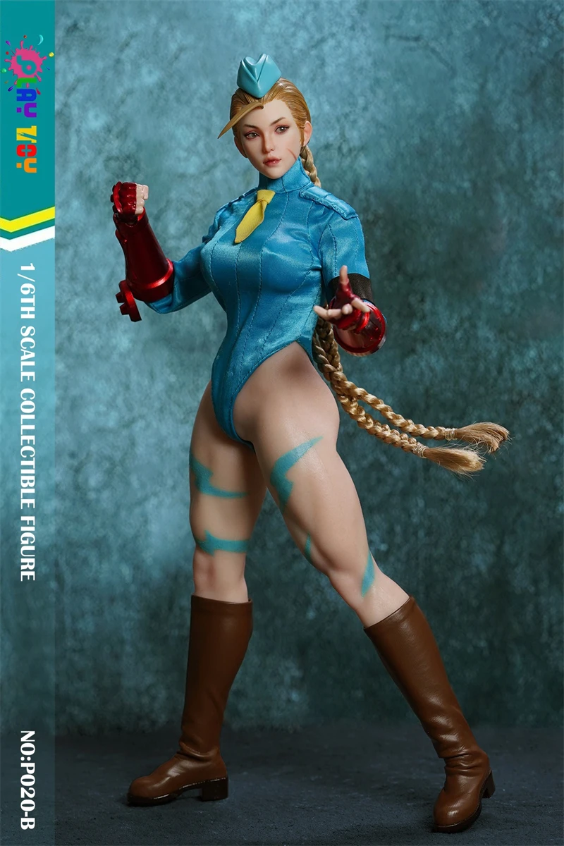 PLAY TOY P020-A　グリーン　キャミィ風　シームレスフィギュア PLAY TOY P020 Street Fighter Cammy A Green Clothes Ver 1/6