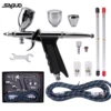 SAGUD Professional Airbrush Kit 0.3/0.5/0.8mm Nozzle Needle Accessories Suitable for Nail Art Tattoo Car Model Spray Painting 1
