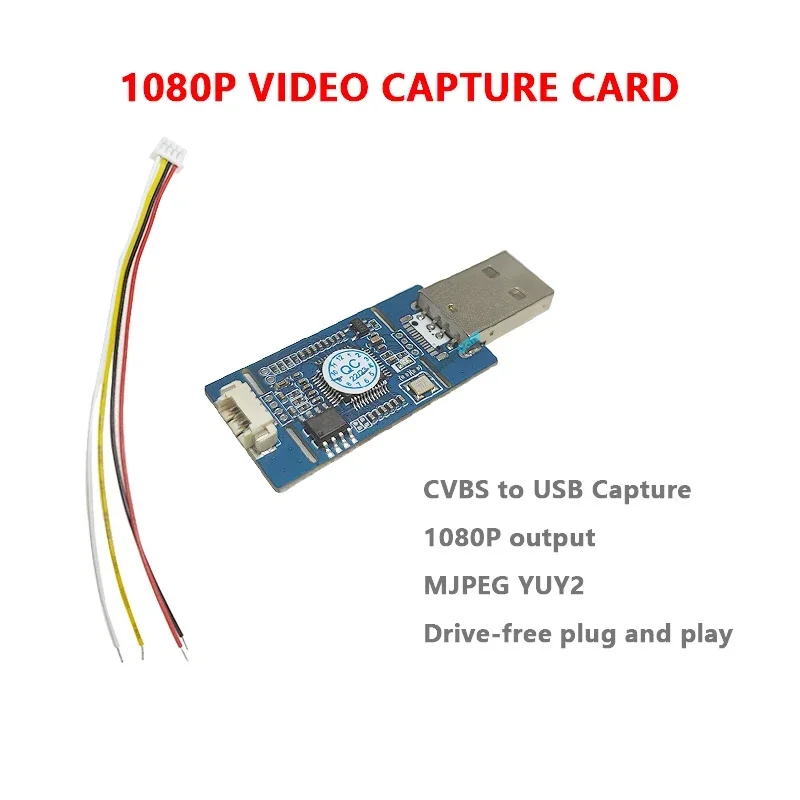 CVBS ke USB Capture AV CVBS sinyal Analog S-VIDEO sinyal ke USB
