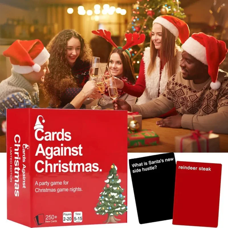 2024 Cards Against Christmas Board Game Card Expansion Party Gathering Set Creative And Fun Multiplayer Interactive Game Gifts 3