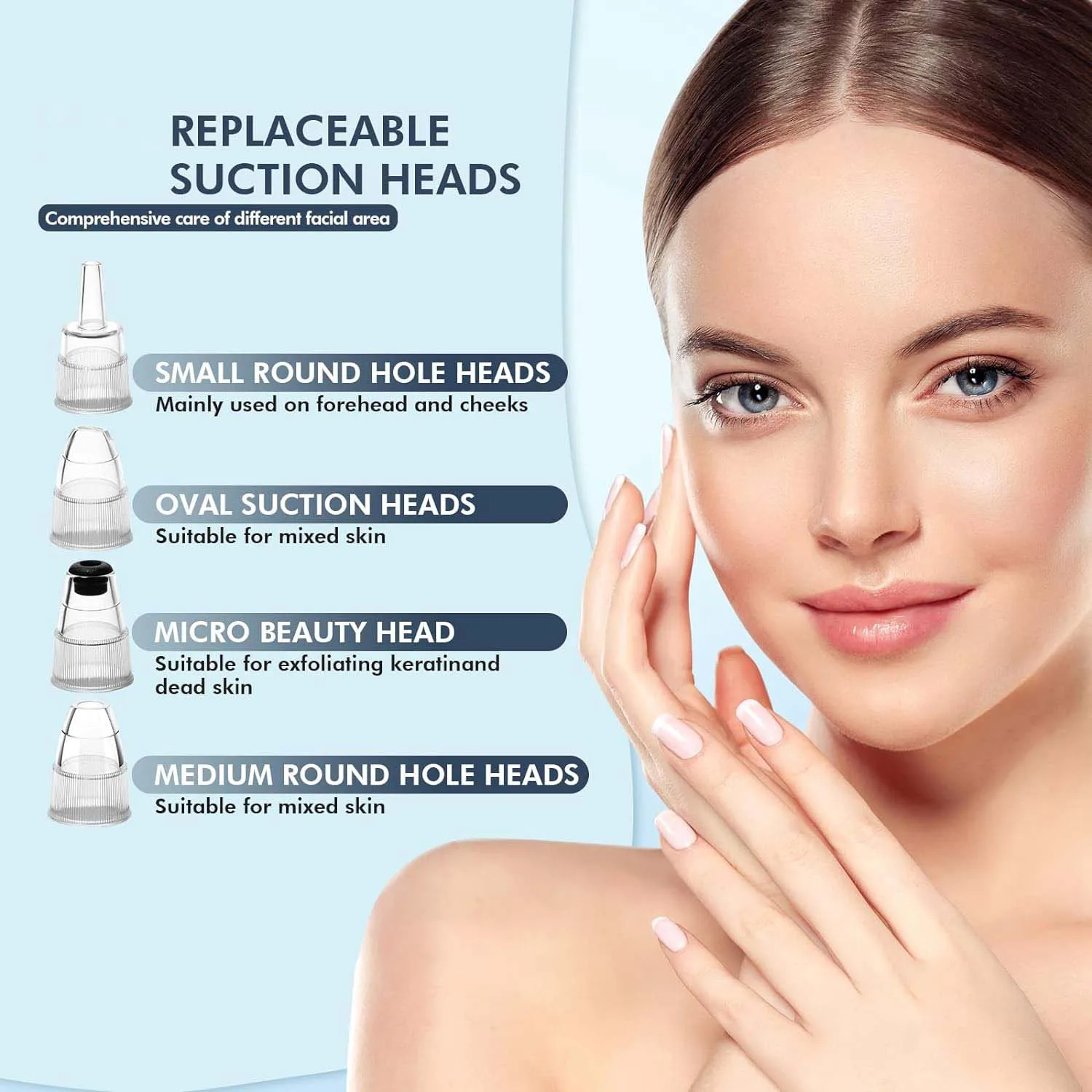 Remover Pore Vacuum Upgraded Black Head Remover for Face Electric Acne Comedone Whitehead Extractor Tools 5 Probes & Levels blackhead remover acne remover facial pore cleanser