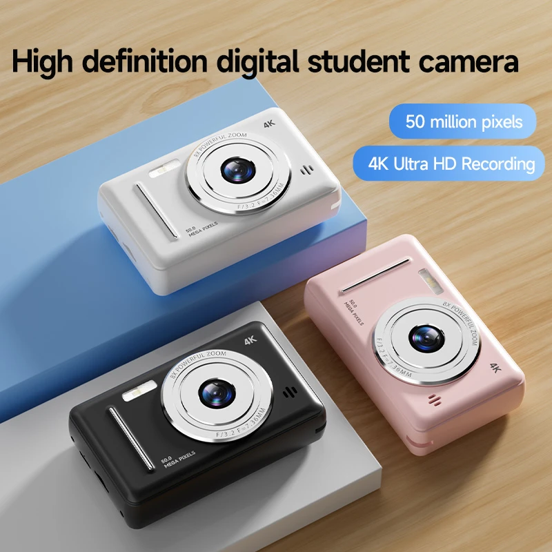 Digital Camera 4K Retro CCD 50 Million Pixels