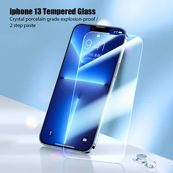 5/3PCS Volle Abdeckung Gehärtetem Glas Für iPhone 14 13 12 11 Pro Max Mini SE 2022 XS XR X 8 Plus Screen Protector HD Front Glas Film — изображение 4