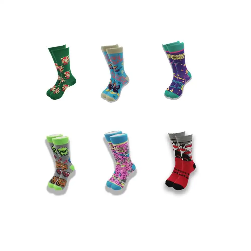 

Street Style hiphop personalized Novelty horror sock men weird comic style men socks funny autumn winter cotton warm dress socks
