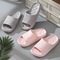 2025 Summer Slippers Bathroom Platform Non-Slip Home Bear Cartoon Flip Flops Beach Women Slipper Sandals Slides Indoor Outdoor